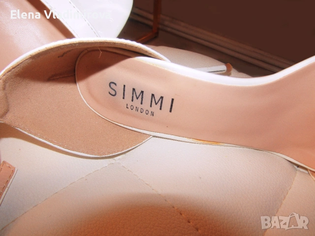 Бели Лачени Сандали - Бранд: Simmi LONDON, снимка 12 - Сандали - 54767356