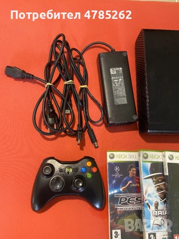 Конзола Xbox 360 500gb с 17 игри джойстик и батели, снимка 2 - Xbox конзоли - 54063208