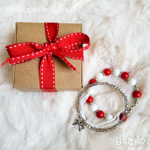 Сет гривни с елементи от неръждаема стомана 