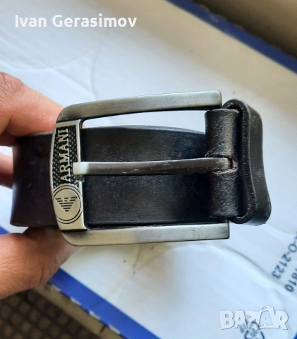 Koлан ARMANI от чиста кожа, снимка 2 - Колани - 54301685