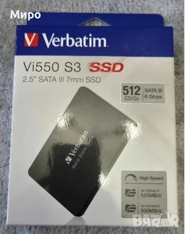 SSD - 512 Gb Verbatum Vi550