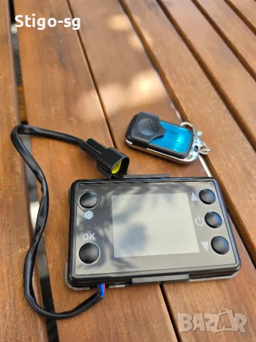 LCD контролен панел + дистанционно за дизелова печка 12/24V