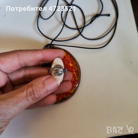 Сет от португалско Азележо колие и пръстен единствен бройка , снимка 4 - Колиета, медальони, синджири - 54079245