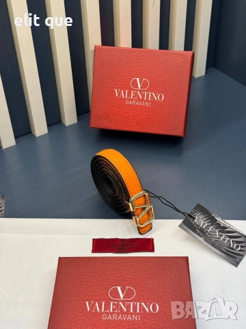 колани от естествена кожа в кутия Valentino garavani 2см, снимка 9 - Колани - 55097765