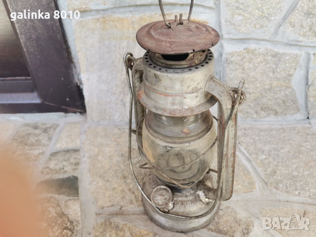 Стар Немски фенер, снимка 3 - Антикварни и старинни предмети - 54318122