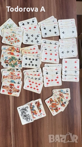 Ретро тестета с карти, снимка 7 - Карти за игра - 54496950
