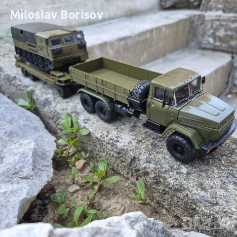 Краз/ремарке/АТС-59Г в мащаб 1:43, снимка 2 - Колекции - 55422909