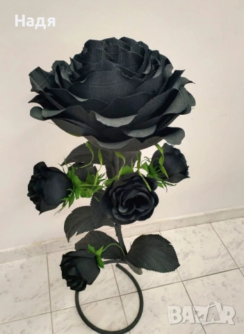 Цветя от креп хартия за декорация фотосесия парти танци подарък, снимка 3 - Декорация за дома - 54079597