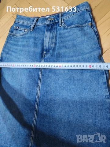 Дънкова пола Tommy Hilfiger , снимка 5 - Поли - 55684187