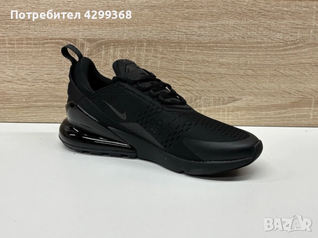 Дамски маратонки Nike Air Max 270 Triple Black sneakers, снимка 4 - Маратонки - 54497306