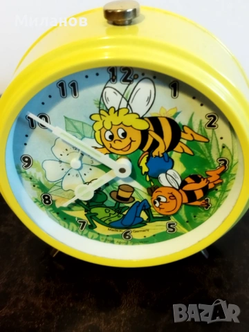 Стар анимиран будилник, настолен часовник, снимка 3 - Антикварни и старинни предмети - 54332266