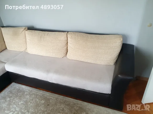 Продавам разтегателен ъглов диван, снимка 3 - Дивани и мека мебел - 55363903