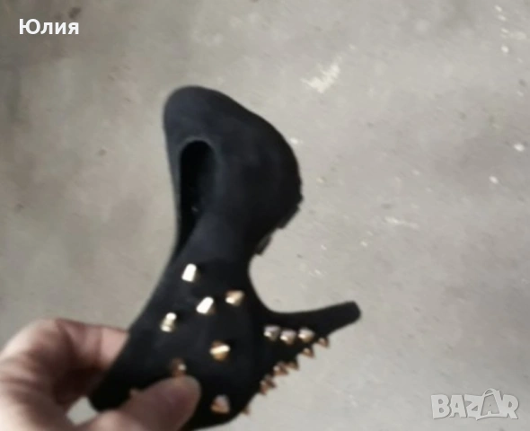 Ефектни Сандали Бежави с капси, снимка 12 - Дамски обувки на ток - 25735430