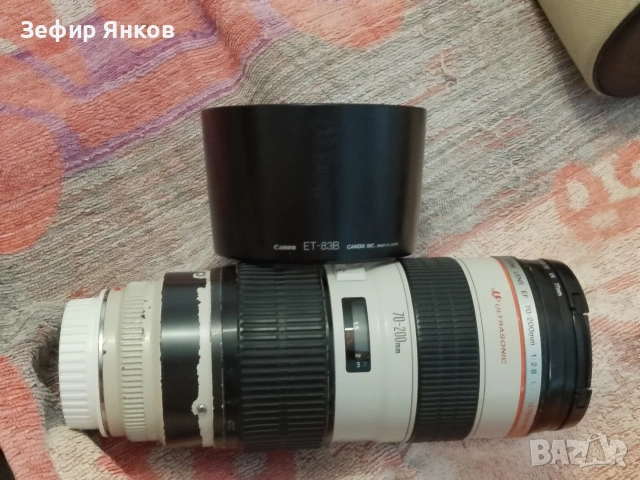 Обектив : Canon EF 70-200mm f/2.8L USM, снимка 3 - Обективи и филтри - 55059330