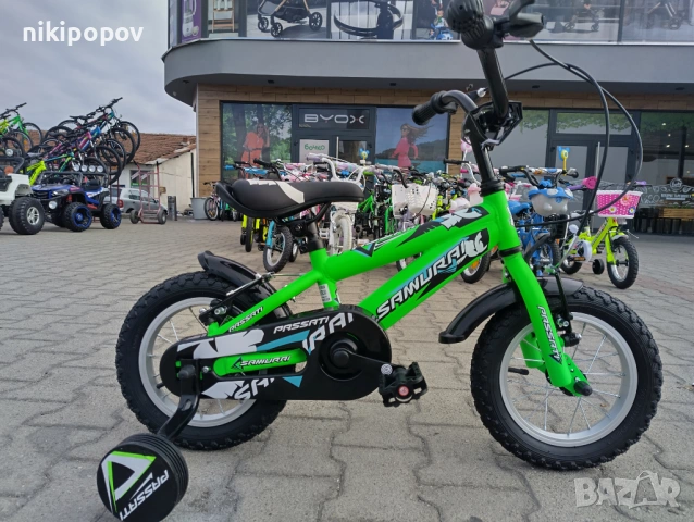 BG Детски велосипед 12" SAMURAJ зелен, снимка 11 - Велосипеди - 54334116