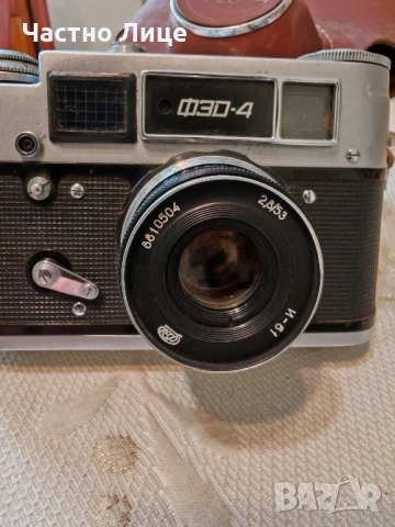 Качествена Як Руски Соц СССР Фотоапарат ФЕД 4 с Калъф. Работи , снимка 3 - Фотоапарати - 54056210