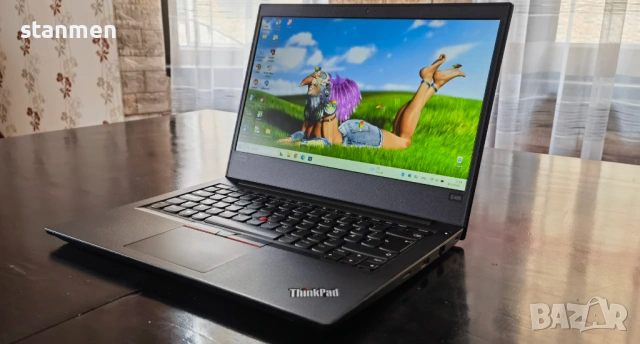 Продавам Гаранционнен Lenovo ThinkPad Е495/IPSматFHDсKам/4x2.6ghzThr/ssd512gb/8gb/Vega8/6чБат  