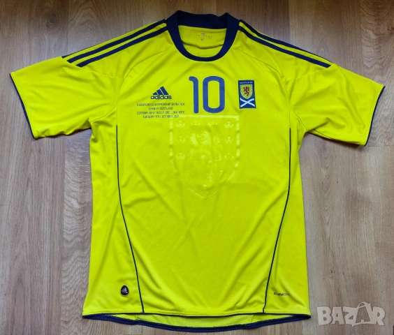 Scotland / Adidas - мъжка футболна тениска на Шотландия 2010, снимка 7 - Спортни дрехи, екипи - 51479178