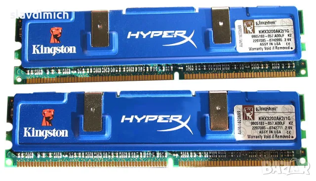 Рам Ram памет за компютър  1GB DDR 400 Mhz  PC3200, снимка 7 - RAM памет - 51794241
