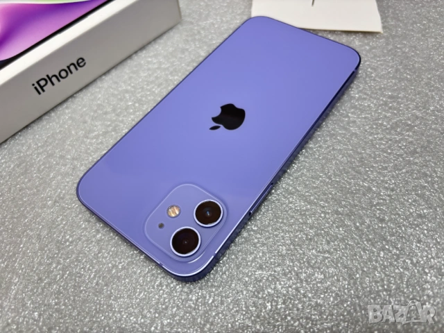 Перфектен! Като нов! 100% Батерия! Смартфон Apple iPhone 12, 64 GB, Purple, снимка 10 - Apple iPhone - 54686421