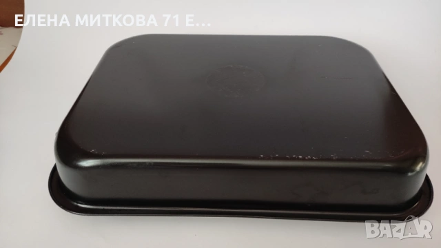 Лека емайлирана тава с дръжки от неръждаема стомана, снимка 4 - Съдове за готвене - 54335706