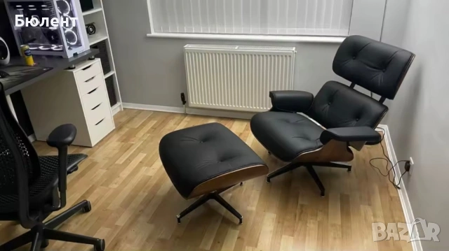 Дизайнерски стол Lounge Chair & Ottoman (Реплика) – Перфектно състояние