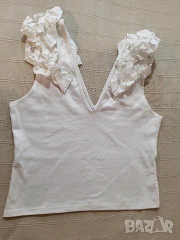 Разкошна бяла блуза на ZARA р-р 28