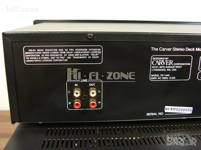Комплект Carver hr-732 / td-1440, снимка 10 - Аудиосистеми - 54898652