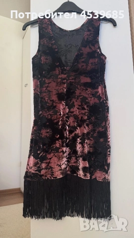 Ефектна мини рокля с ресни, снимка 5 - Рокли - 54149011