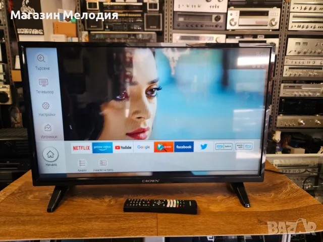32" Смарт Телевизор Crown 32NV66WS – Компактен и икономичен Android Smart TV, снимка 12 - Телевизори - 55405819