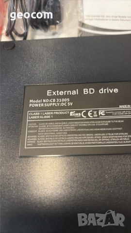 Blu-Ray/DVD CB31005 външна записвачка + USB Hub (Нова), снимка 6 - Други - 54829098