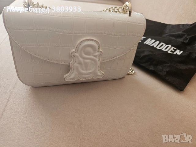 Steve Madden бяла чанта