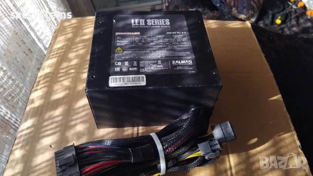 Компютърно захранване 400W Zalman ZM400-LEII ATX12V Ver2.3 120mm FAN, снимка 2 - Захранвания и кутии - 55335398