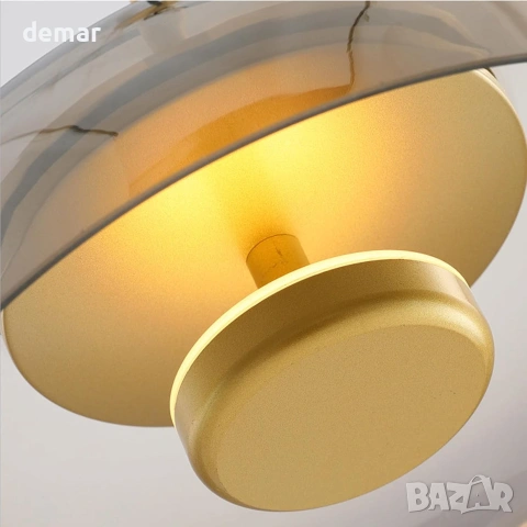 Модерен LED висящ полилей 12W с 3 цвята светлина, снимка 6 - Полилеи - 55025705