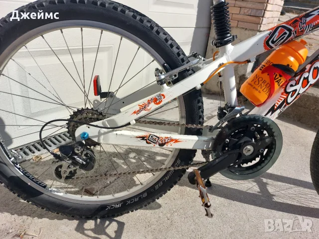 Детски планински велосипед Scott Voltage JR 24 цола , снимка 4 - Детски велосипеди, триколки и коли - 55649959