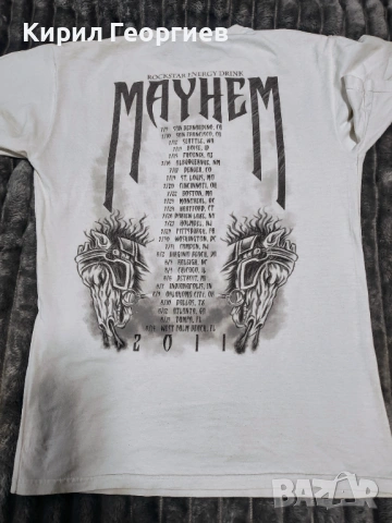 Оригинални тениски на Slayer.Cannibal Corpse.Mayhem, снимка 6 - Тениски - 54572186