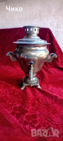 Руски самовар за чай, снимка 8 - Антикварни и старинни предмети - 54600674