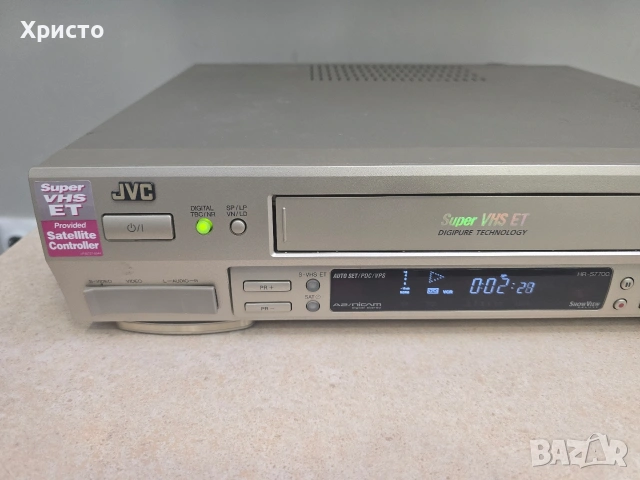 📼 JVC HR-S7700 📼🔊 S-VHS hi-fi stereo, снимка 4 - Плейъри, домашно кино, прожектори - 54912123