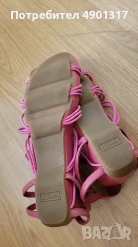 нови кожени сандали Clarks, 40ти номер, снимка 3 - Сандали - 55467835
