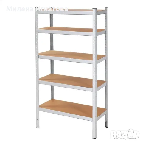 Професионален метален стелаж HÖGLER 180x100x60 см – 5 рафта, товароносимост 1000 кг