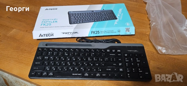 Клавиатура A4tech Fstyler FK25, БДС, черна, снимка 4 - Клавиатури и мишки - 54580728