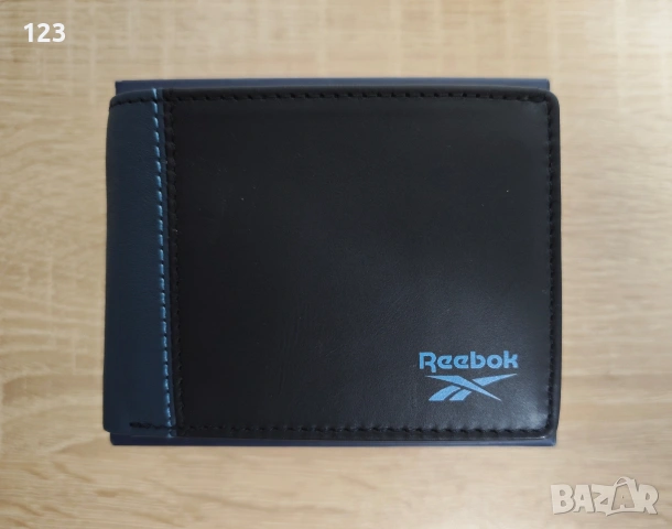 Ново Мъжко пормоне/портфейл Reebok rfid естествена кожа Genuine Leather, снимка 2 - Портфейли, портмонета - 55243717