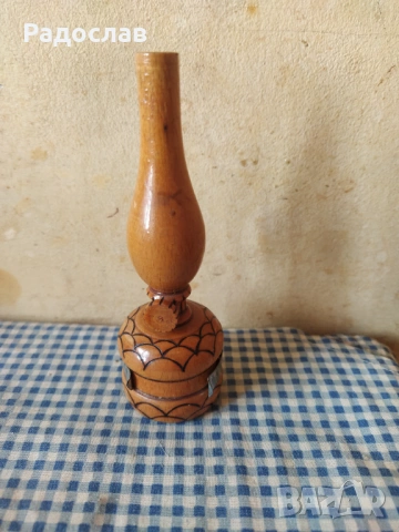 Български стар сувенир Лампа, снимка 4 - Български сувенири - 54303217