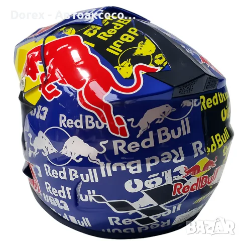 Крос каска RedBull Full Face за мотор, мотокрос и ATV - синя - S или M, снимка 2 - Аксесоари и консумативи - 55349753