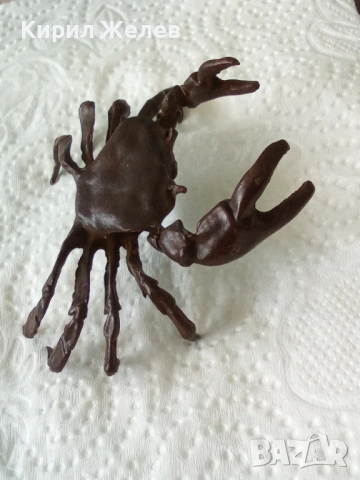Бронзова фигурка на рак ♋ 45388, снимка 8 - Колекции - 54179262