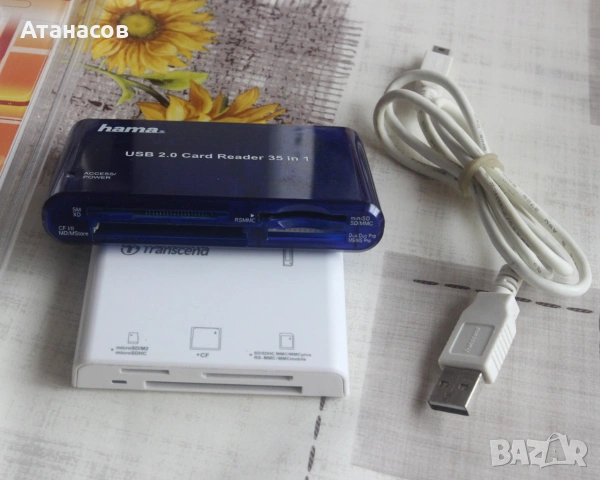 Четец за карти Transcend - Card readers, снимка 5 - Кабели и адаптери - 55215185