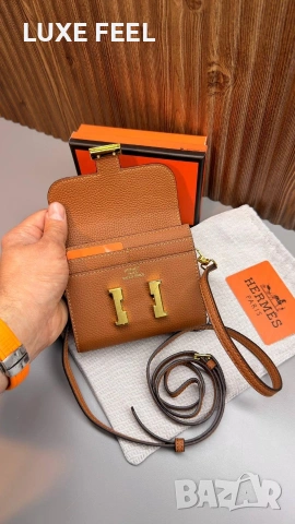 HERMES 💎 Естествена Кожа , снимка 3 - Портфейли, портмонета - 54192318