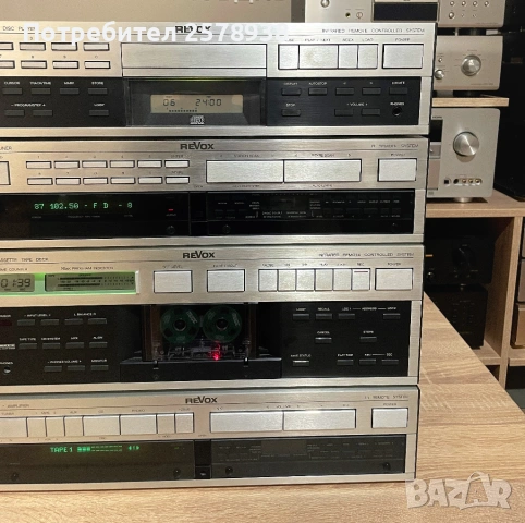 Сет на ReVox : B 250 + B 215 + B 260 + B 226 в перфектно състояние !, снимка 5 - Аудиосистеми - 54527244