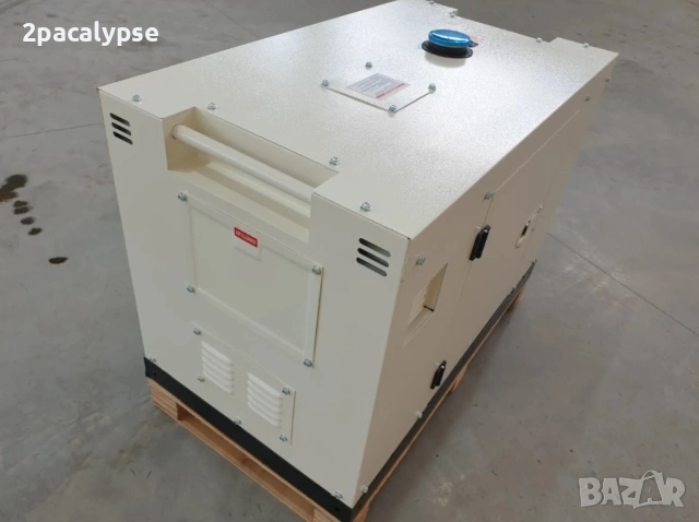 Трифазен Дизелов Генератор 10kW - Обезшумен, снимка 14 - Други машини и части - 54479385
