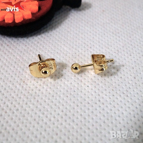 Обеци с 14К златно покритие 2141904, снимка 3 - Обеци - 54299067